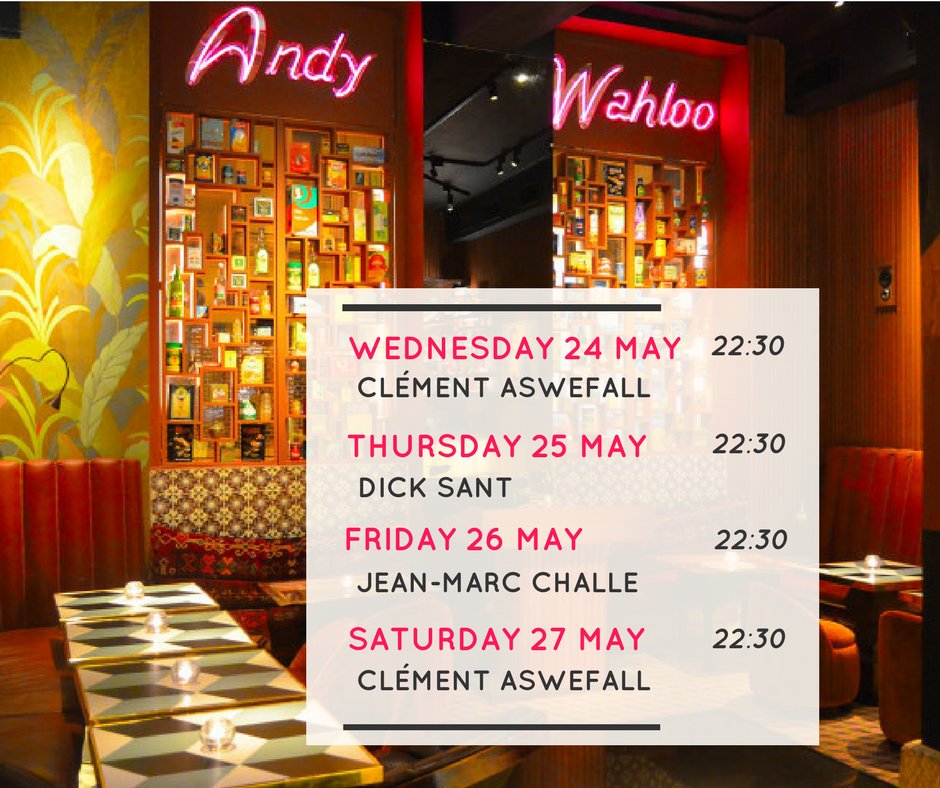 AndyWahloo's tweet photo. On vous gate pour ce gros week-end !
La programmation de la semaine est sortie ! 💥

#andywahloo #party #djset #cocktail #bar https://t.co/wMyZ6FwJi5