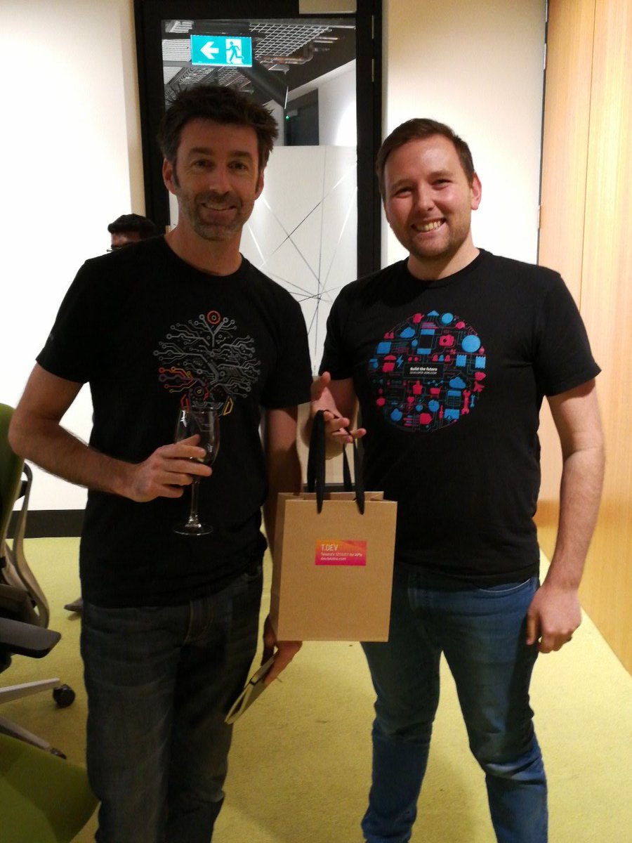 jordwalsh's tweet photo. Just won the Telstra SMS #Hackathon! 10k messages a month for the next year. Woot! Thanks #telstradev https://t.co/9ipuRpSjhN