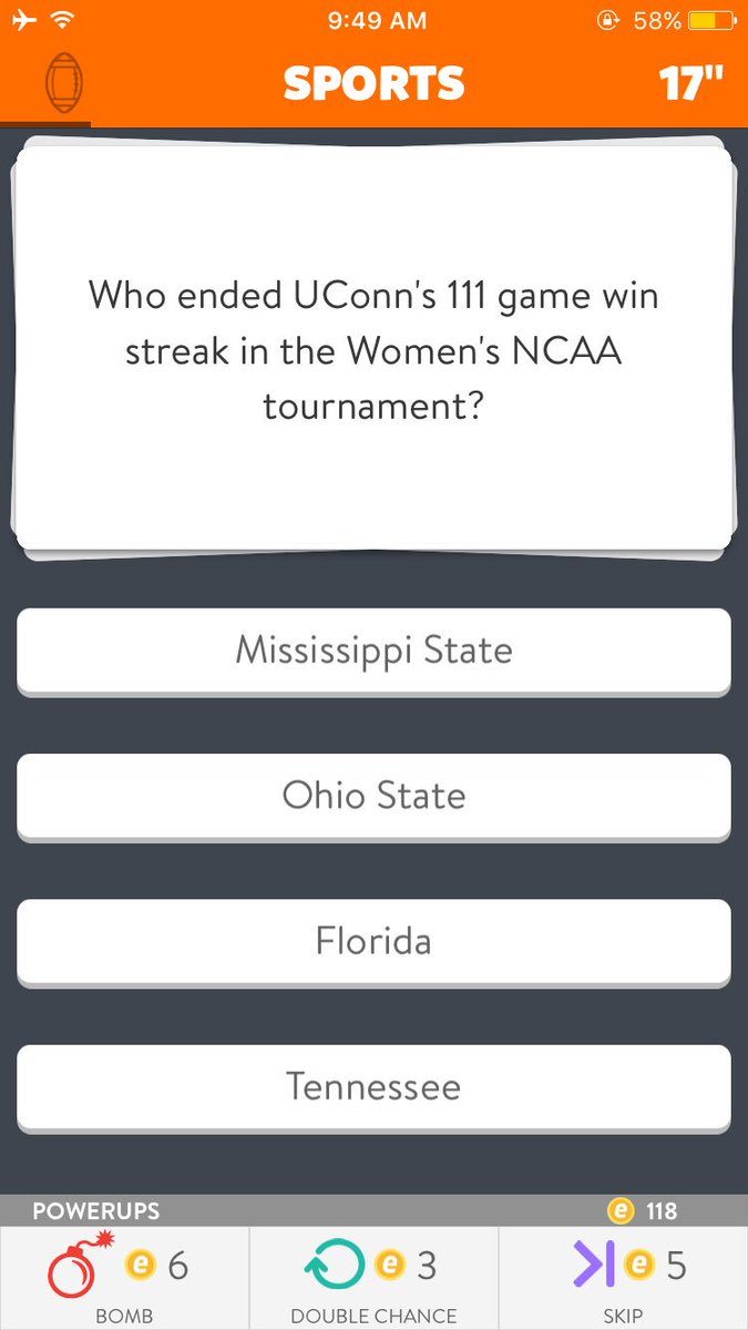 Ellenpaige12's tweet photo. My favorite of all @TriviaCrack questions ever. Thank you airport boredom for the opportunity to mentally relive the moment!!!!! https://t.co/IsIhdqZCXC