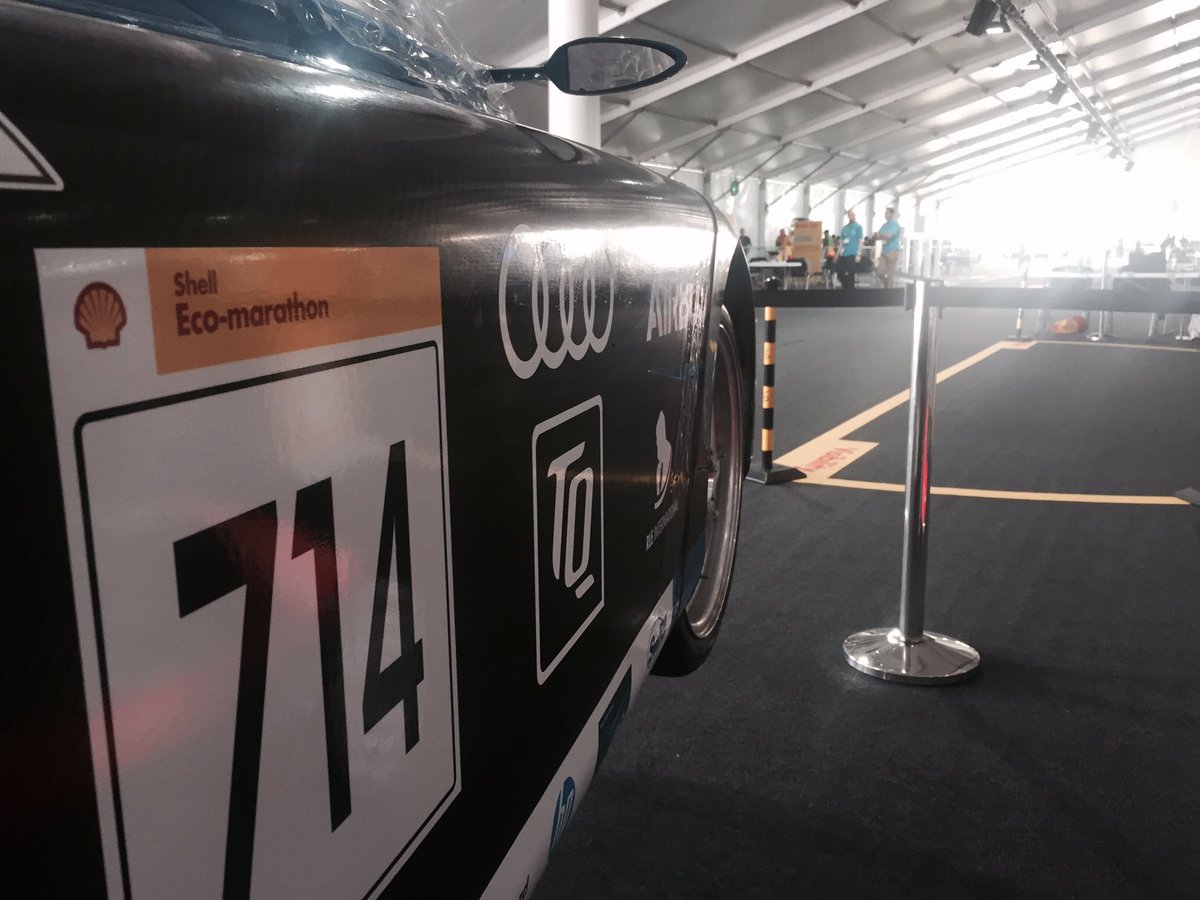 TUfast_eco's tweet photo. #muc017 accomplished to be first in line for the upcoming technical inspection!

#momentoftruth #ready #shellecomarathon #neverendingdrive https://t.co/CsxywlbtNF