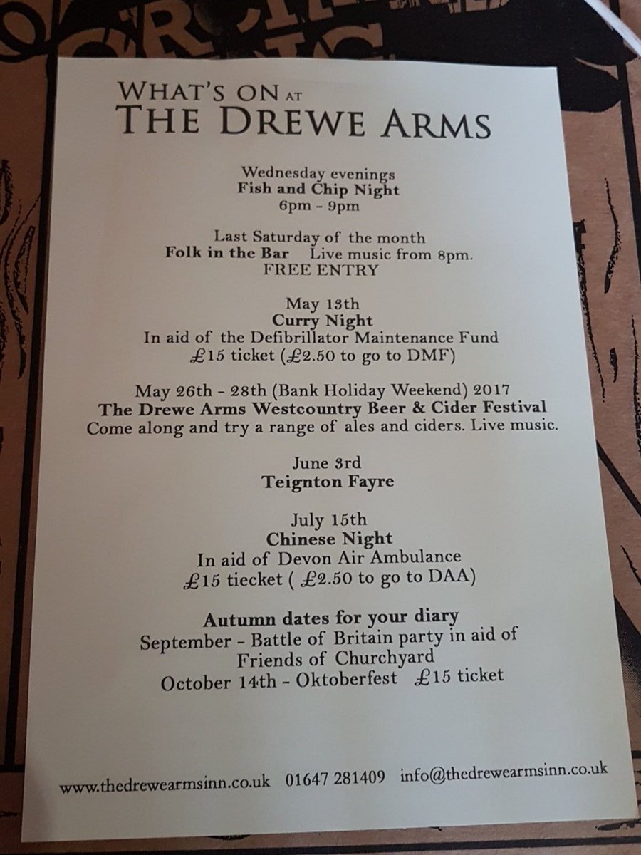 The Drewe Arms tweet media