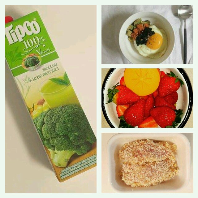 #VegJuice #Egg #Avocado #Celery #RotiBeras #Fruits #audysaurus #Mydailyfoods #miam #organicfood #healthybaby