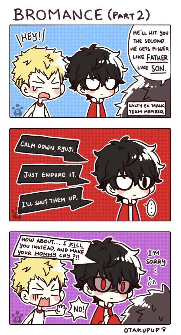 YOU MAKE RYUJI CRY, YOU GONNA GET A BEATING FROM AKIRA. #ProtectRyujiFromHisEx #persona5 