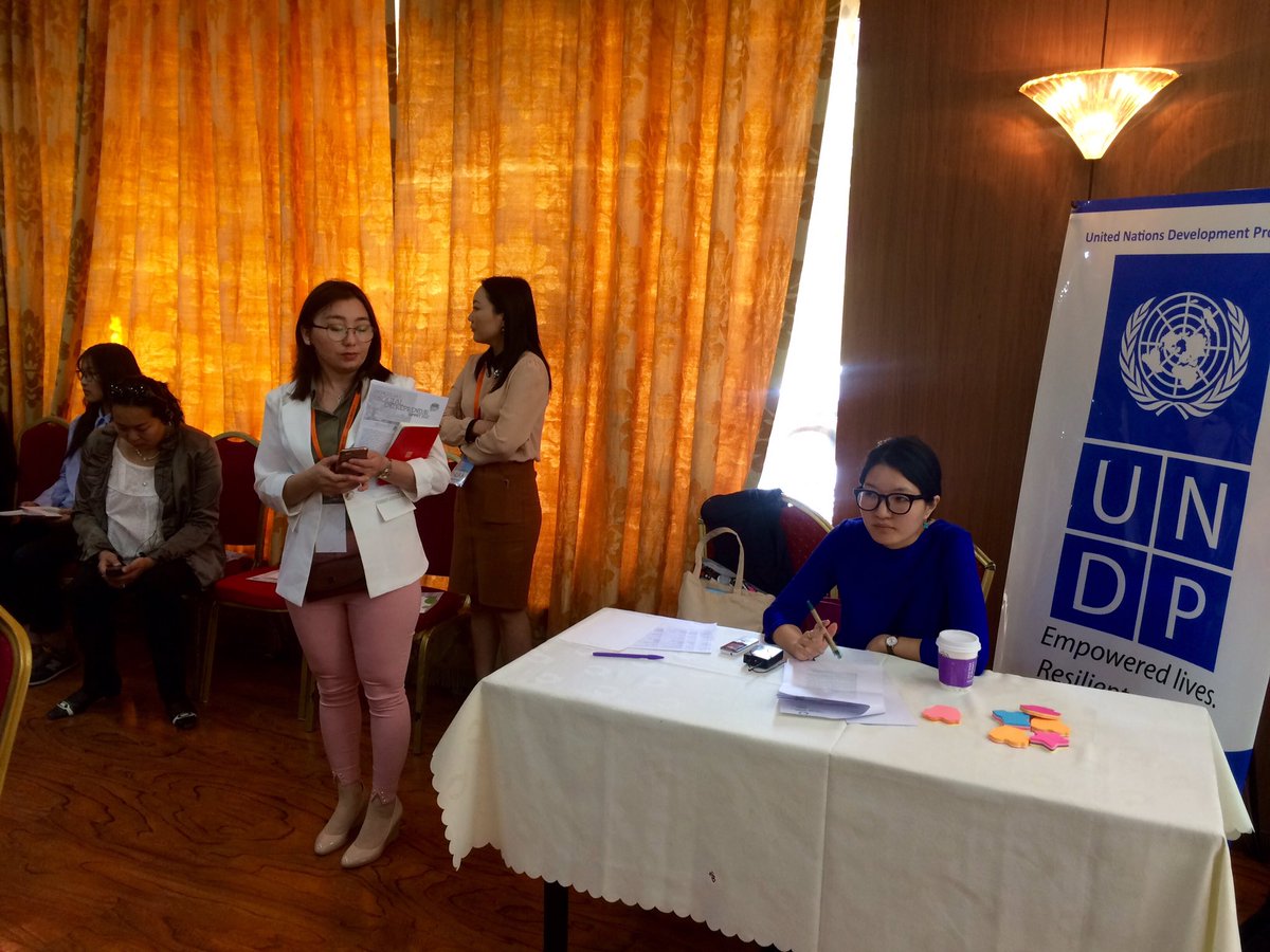 UNDPMongolia's tweet photo. #HappeningNow #Mongolia Youth Business Enterpreneur Summit 2017 initiated by Development Solutions &amp; #Youth business international w @UnLtd https://t.co/LzmnV6c4HD
