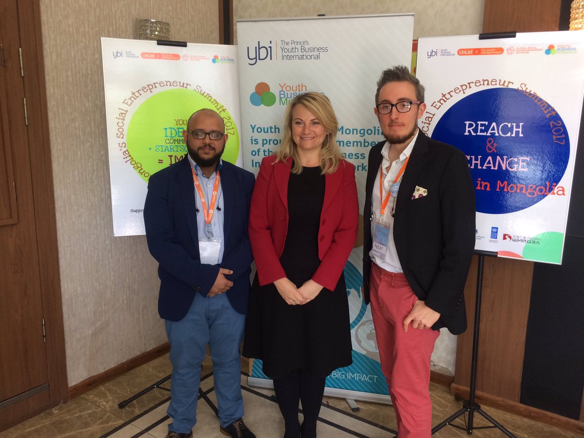 UNDPMongolia's tweet photo. #HappeningNow #Mongolia Youth Business Enterpreneur Summit 2017 initiated by Development Solutions &amp; #Youth business international w @UnLtd https://t.co/LzmnV6c4HD