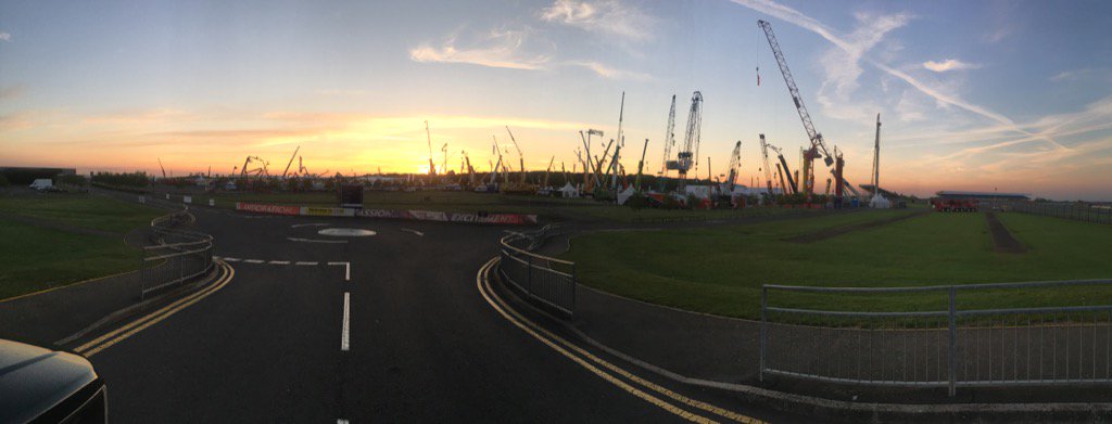Looks like we made it. 5am at <a href="/SilverstoneUK/">Silverstone</a> for the 2017 <a href="/Vertikaldays/">Vertikal days</a> show.