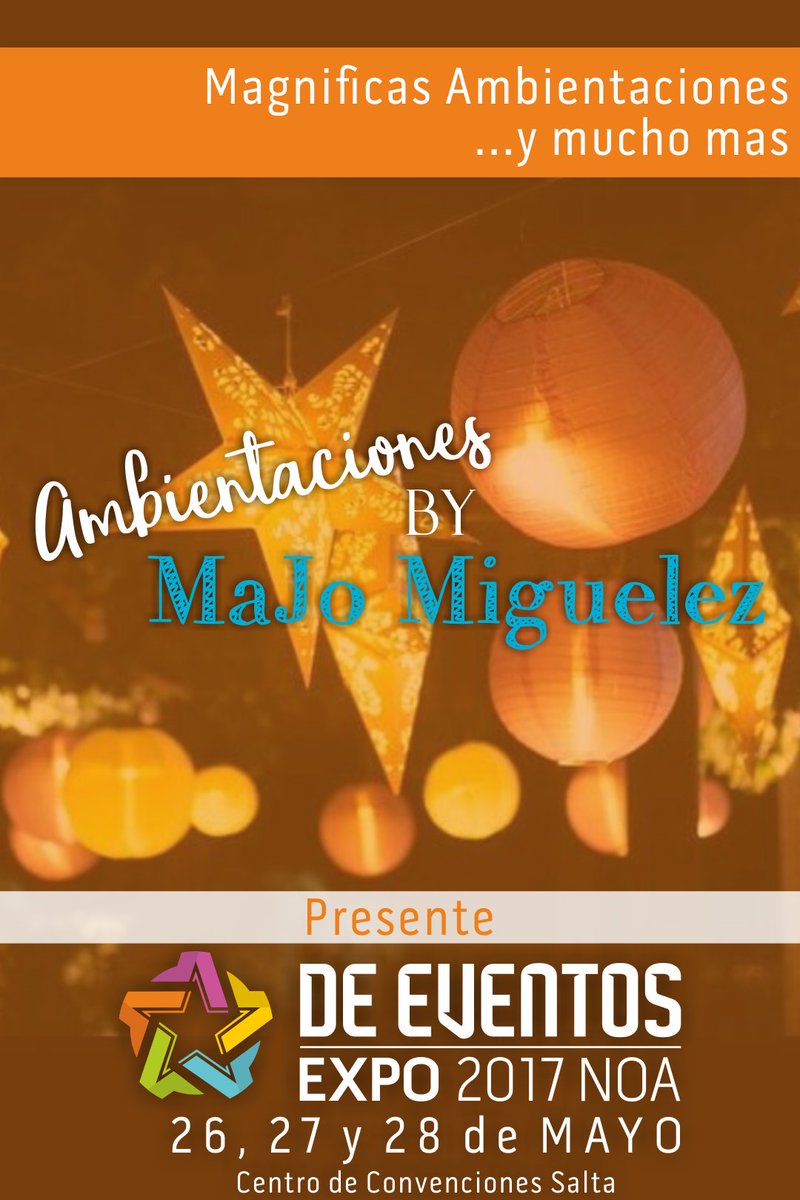 expoeventosnoa's tweet photo. #Expositores

Lo mejor en Ambientación de eventos by Majo Miguelez

#ExpoEventos #Salta #DeEventosExpo https://t.co/W31vtkqIcK