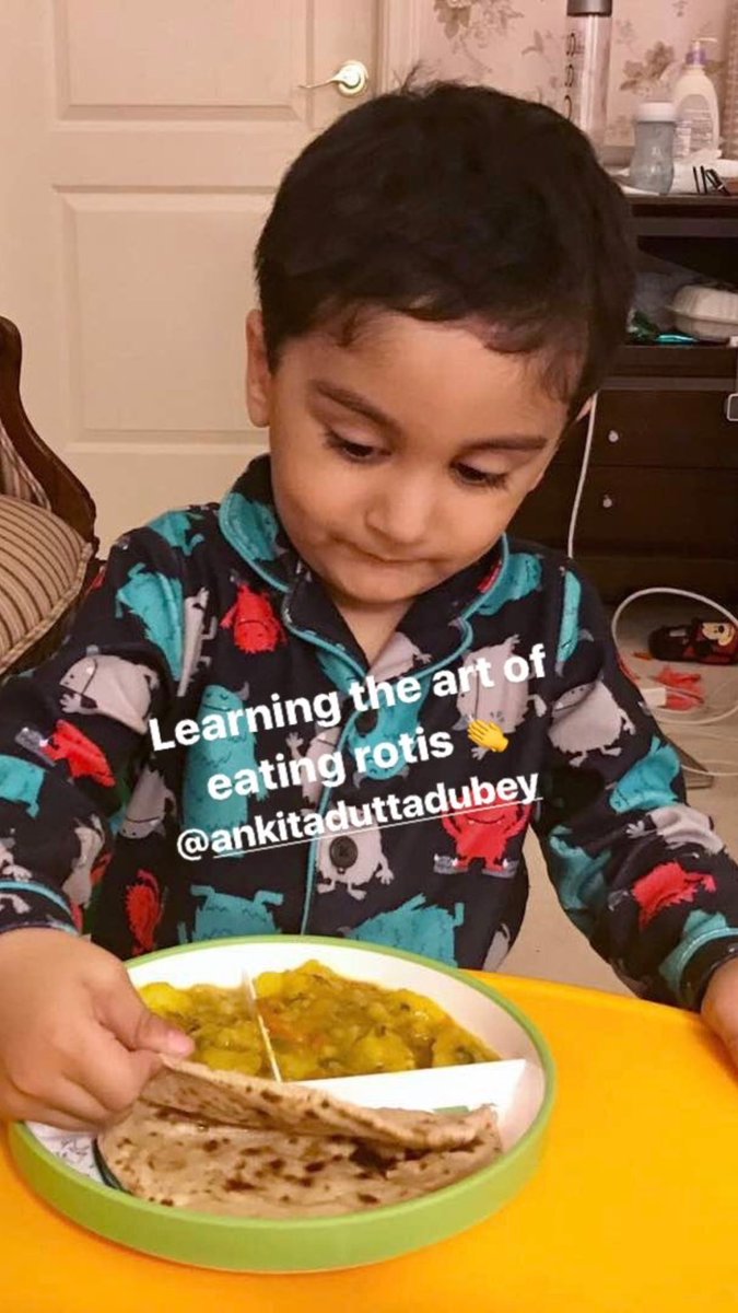 nikitaduttaweb's tweet photo. Niki's IG story

Learning the art of eating roties👏🏻
#Olliethecutest😘😘

@nikifyinglife @DubeyDutta https://t.co/uRTIpVuCSU