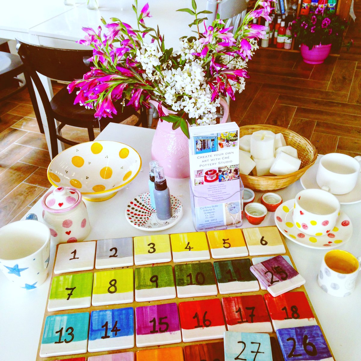 Pretty selection of pottery for sale at the moment and of course paint-your-own gift option too! #pottery #WestCork #skibbereen #madebyme