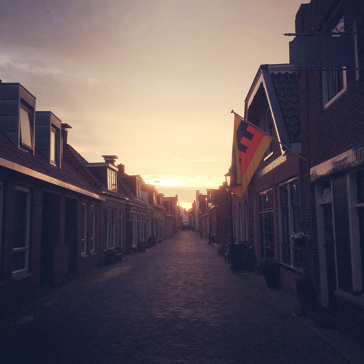 Het wachten is op de wandelaars...