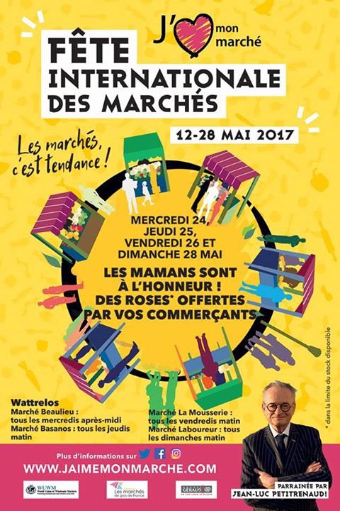 Wattreloseco's tweet photo. Du 24 au 28 mai, les marchés de #Wattrelos fêtes les mamans ! https://t.co/w42eh9bUaF #Wattreloséco #BonneFêteàToutesLesMamans https://t.co/Zf8N2nfEOR