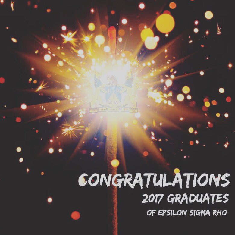 AZStateRhos's tweet photo. Congratulations to the 2017 most honorable graduates of Epsilon Sigma Rho Fraternity, Inc graduating this season! E-White! https://t.co/deabOv6dU0