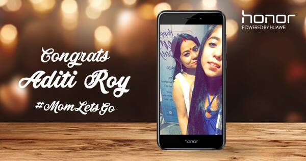 HiHonorIndia's tweet photo. This #MothersDay was just incredible, thanks to our superb contestants. Congratulations, Aditi Roy, on winning the #Honor8Lite! #MomLetsGo https://t.co/ZDj4yB2Fjc