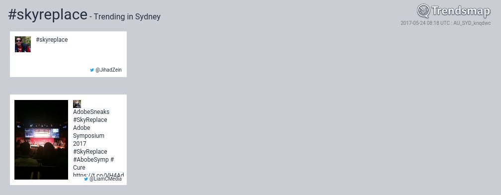 TrendsSydney's tweet image. #skyreplace is now trending in #Sydney

trendsmap.com/r/AU_SYD_knqdwc