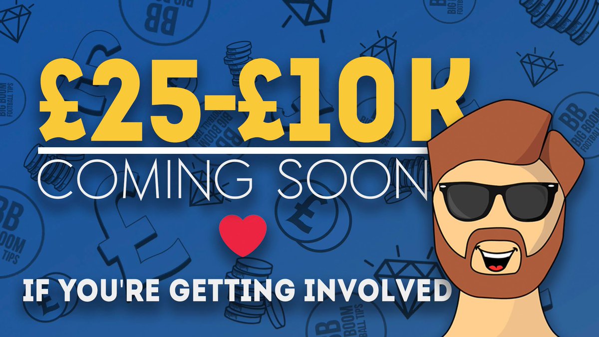🚨 £25 - £10K CHALLENGE BET 6 COMING TODAY 🚨

💣💥£30K PROFIT IN 2017

❤️ #BigBoomBets10K

SIGN UP FOR THE BETS HERE ▶️ bit.ly/10KChallengeSi…