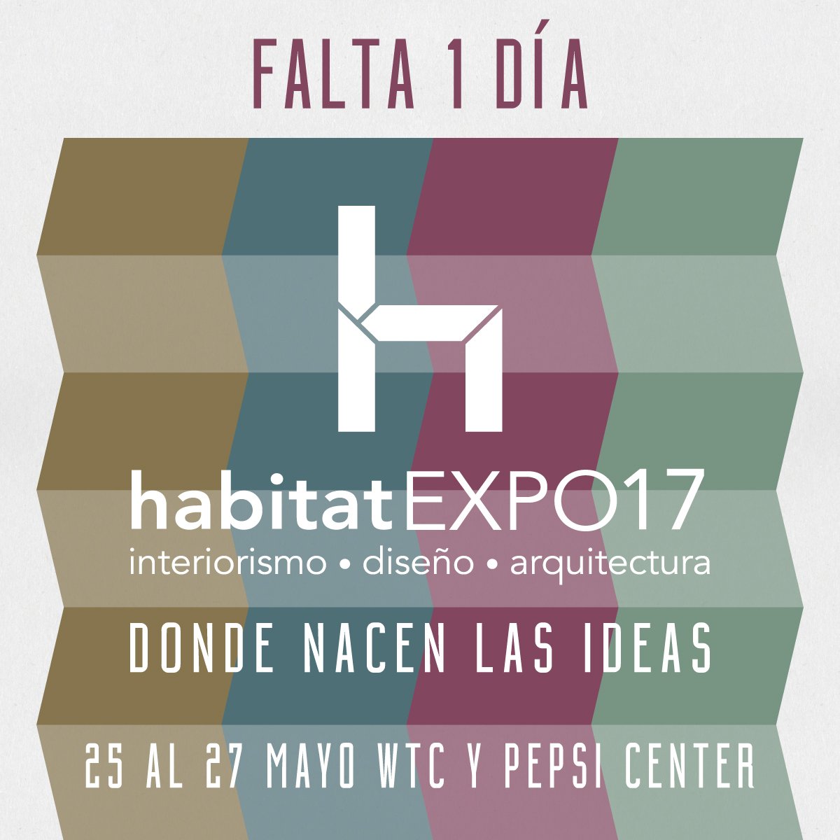 expohabitat's tweet photo. Falta 1 días para Hábitat Expo 2017
¿Ya te pre-registraste para asistir a la exposición?
Ahorra tiempo y dinero 
https://t.co/FplntAPF4A https://t.co/5dNj7WlFJb