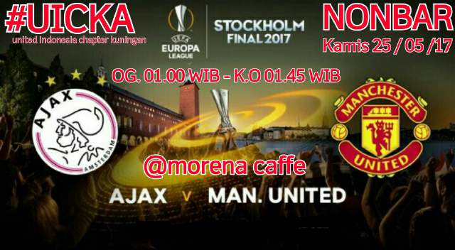 UtdInd0nesiaKNG's tweet photo. #UICKA nobar :
FINAL EUROPA LEAGUE!
AFC AJAX VS MANCHESTER UNITED.
📆 MALAM INI!
⌚ Pukul 01:00 WIB.
📍 Morena Coffee, kuningan.

Ramaikan! https://t.co/fdgb0ic1MM