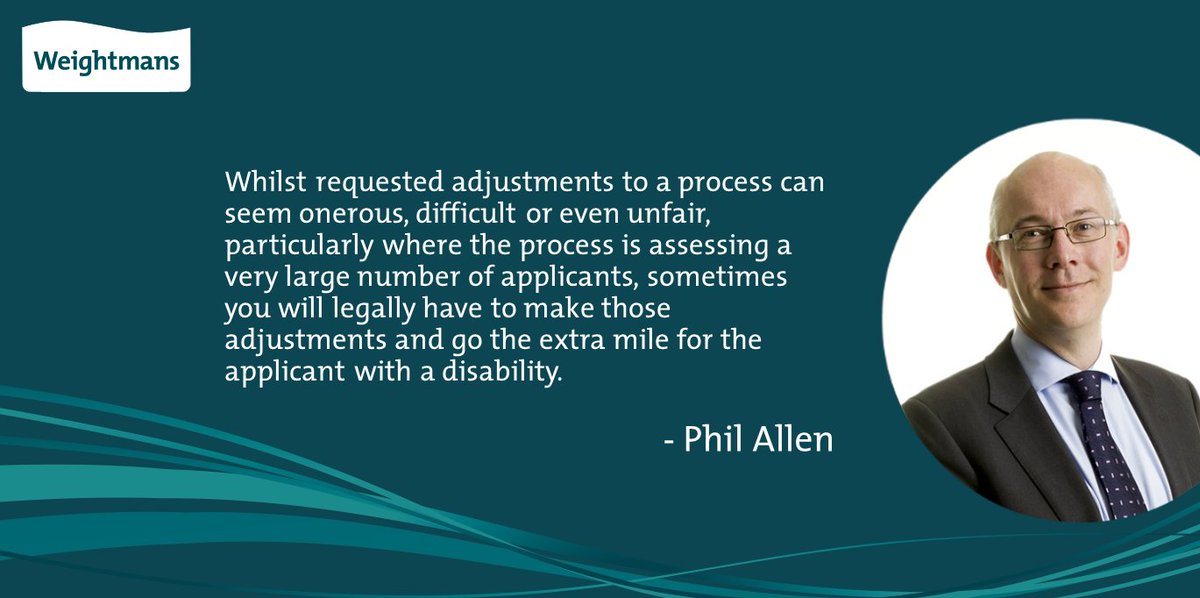 Weightmans_Empl's tweet photo. Recruiting? Think about your assessments. Insistence on multiple choice Qs found to be disability discrimination https://t.co/tAxPznGsV2 #HR https://t.co/kZnFsre0MM