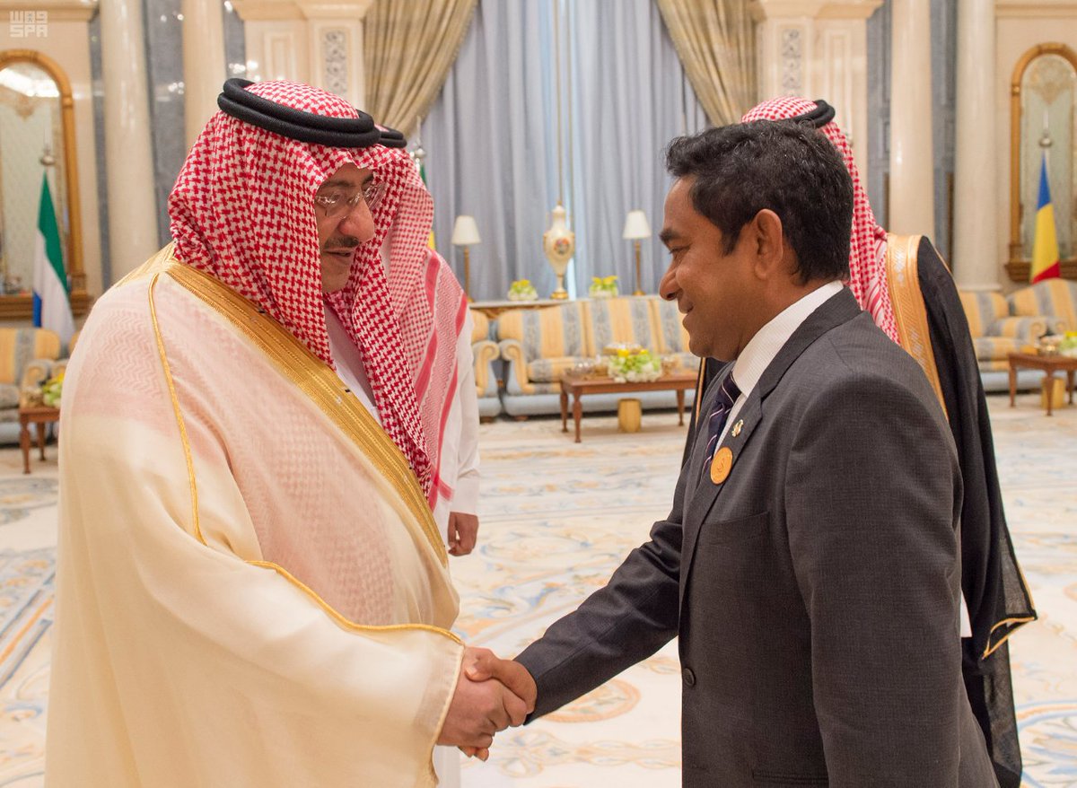 President and the Crown Prince of Saudi Arabia at the official opening of #RiyadhSummit