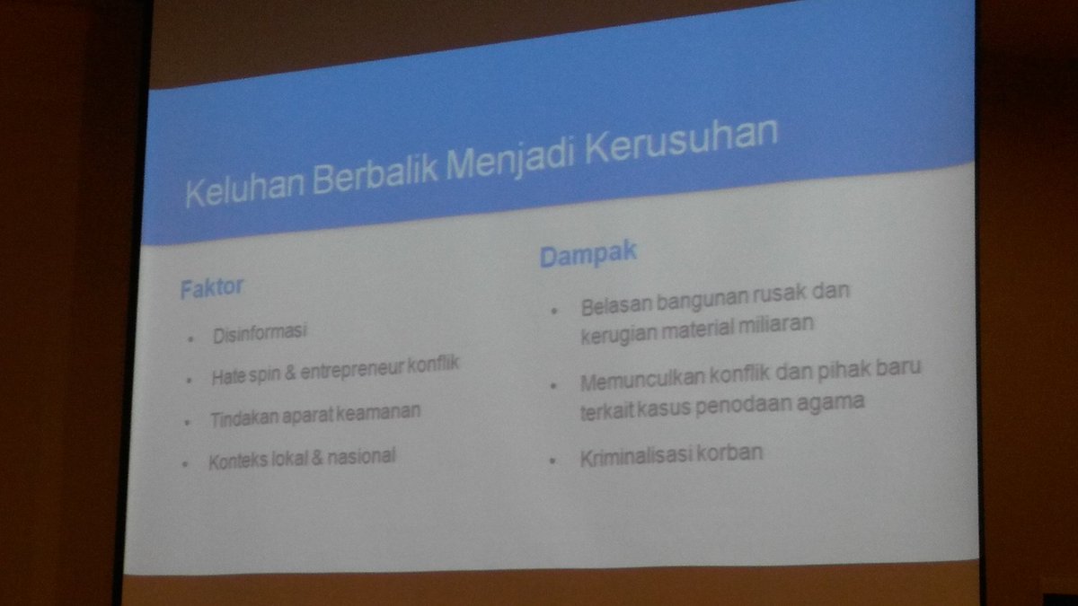 Konflik Tanjung Balai: Keluhan Berbalik Menjadi Kerusuhan. Presentasi oleh Irsyad Rafsadi- Peneliti PUSAD