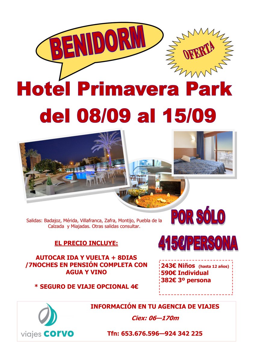 OpieGraphic's tweet photo. #OpieGraphicAnuncia tienes donde elegir con VIAJES CORVO #Verano #verano2017 #Playa #vacaciones #Viajar #Viajes https://t.co/8dR7pHDgCQ