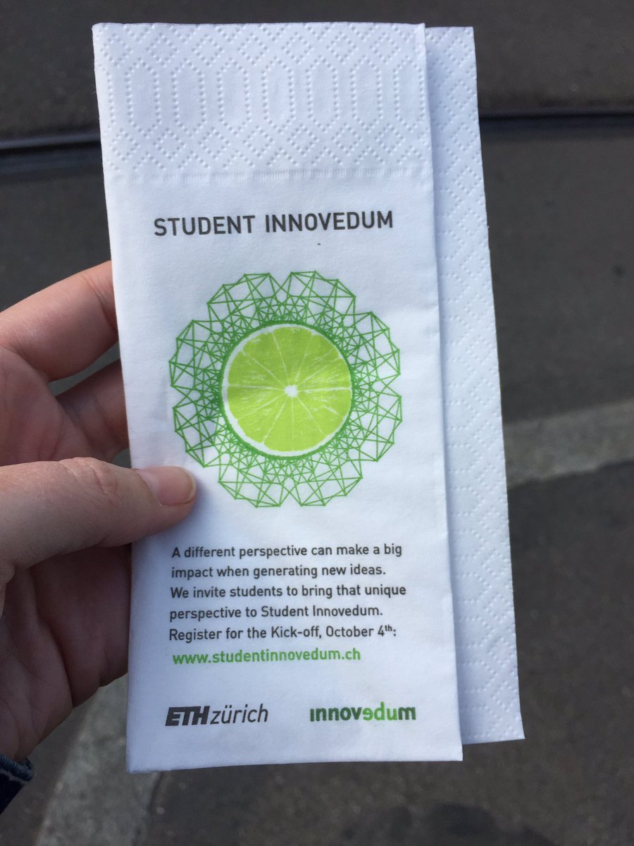 Student Innovedum 2017 is live! #designthinking <a href="/eth/">ETH Zürich</a>