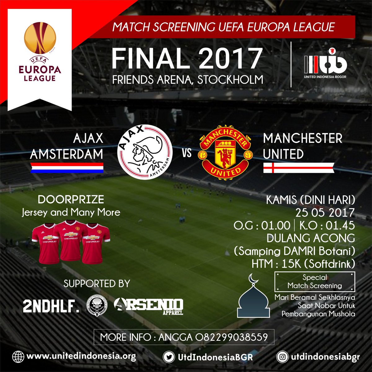 Let's party 👊🍻✈
Titik kumpul at Sop Durian Futsal Jam 21:00 WIB
more info : @chokiEUY 085814900308

<a href="/UtdIndonesiaBGR/">#UIB</a> <a href="/99REBORN/">REBORN</a>