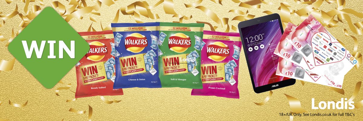myLondis's tweet image. RT&amp;amp;F @myLondis for yr 3rd chance to #WIN an Asus Tablet, £50 L2S Voucher &amp;amp; hamper of Classic @walkers_crisps! #PayDayBaller #WinItWednesday