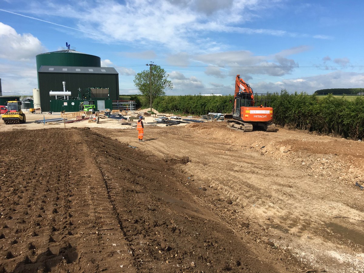 CLSconstruct's tweet photo. A few AD Plant progress photos yesterday in the sunshine #AD #Biogas #CivilEngineering #Gas2Grid #CLS #anaerobicdigestion https://t.co/9k93PQXAGD