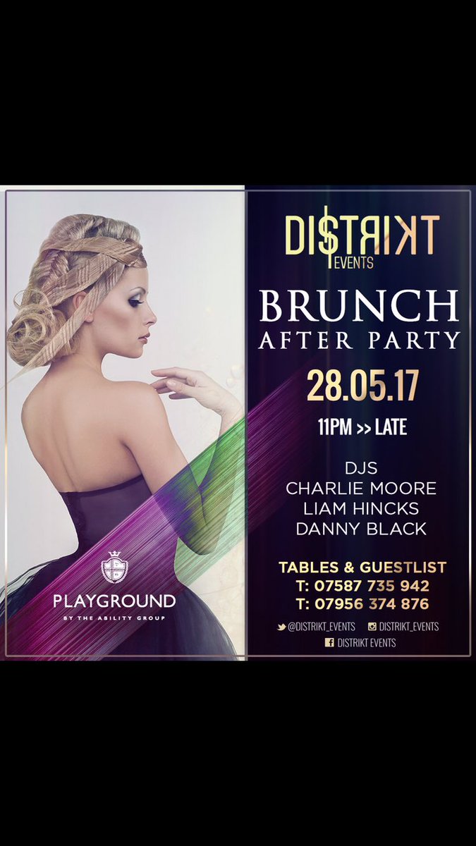 The DistriktBrunch Is Only 4 Days Away!Tickets Very Limited Message Us Now👈🏻 What A Party This Is Going To Be! 🎉🎷💃🔥Afterparty <a href="/PlayGroundL1/">robert_anthony84</a>