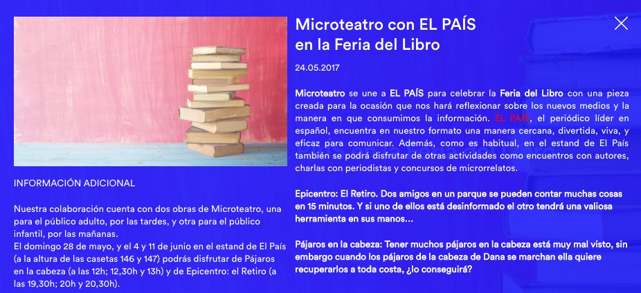 El domingo nos vemos en el estand del <a href="/elpais_cultura/">El País Cultura</a> en la #FeriadelLibro
¡La desinformación es una valiosa herramienta para tu adversario!