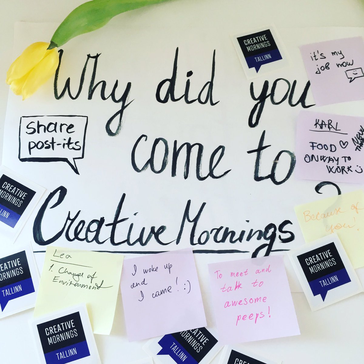 We were happy to have 50+ people on our first event. Serendipity worked well!
#cmserendipity #creativemornings #cmtln #tallinniscreative