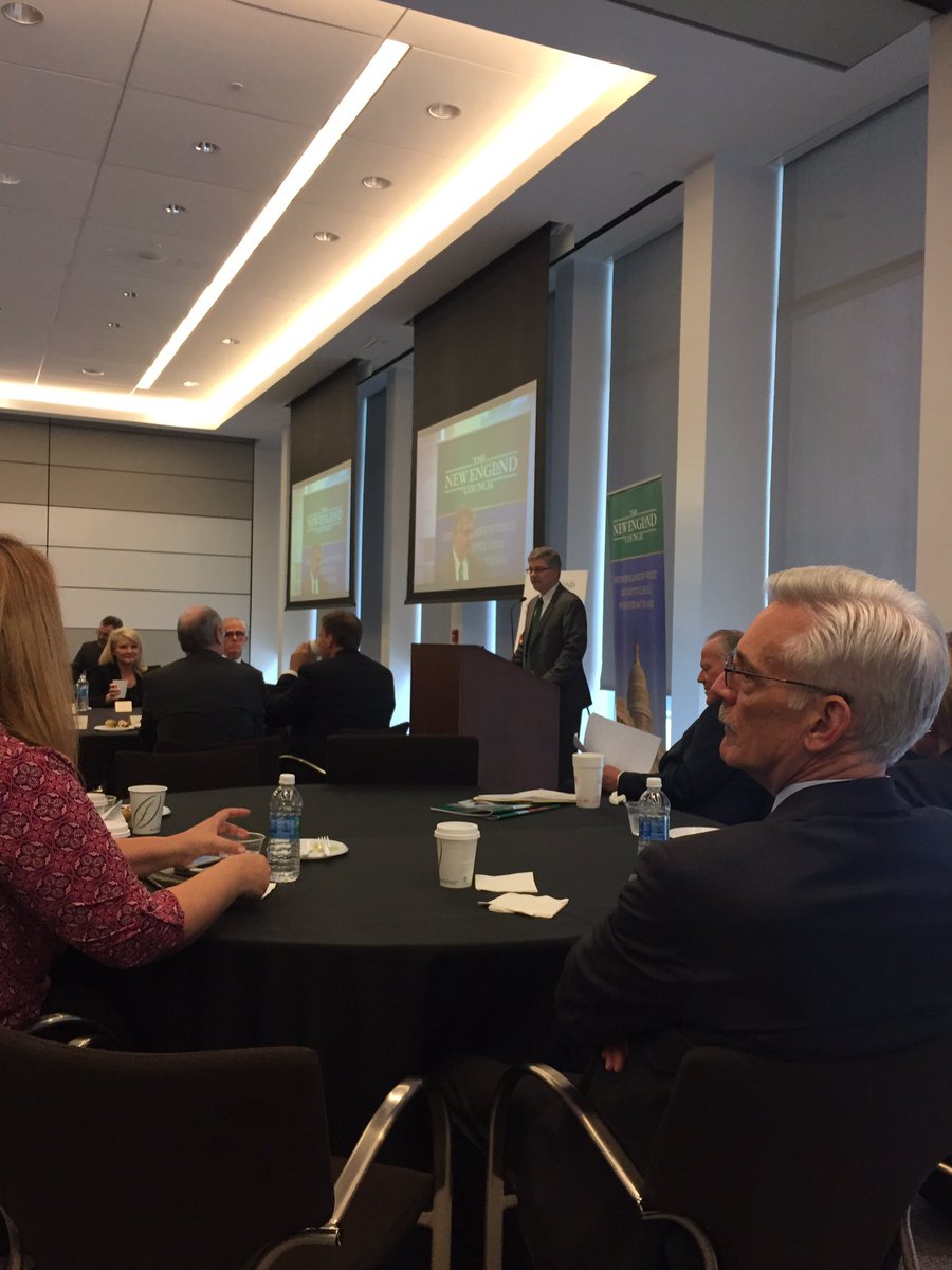 Looking forward to hearing <a href="/GovChrisSununu/">Chris Sununu</a> <a href="/BankofAmerica/">Bank of America</a> #Boston @SenatorHosmer <a href="/NECouncil/">New England Council</a>