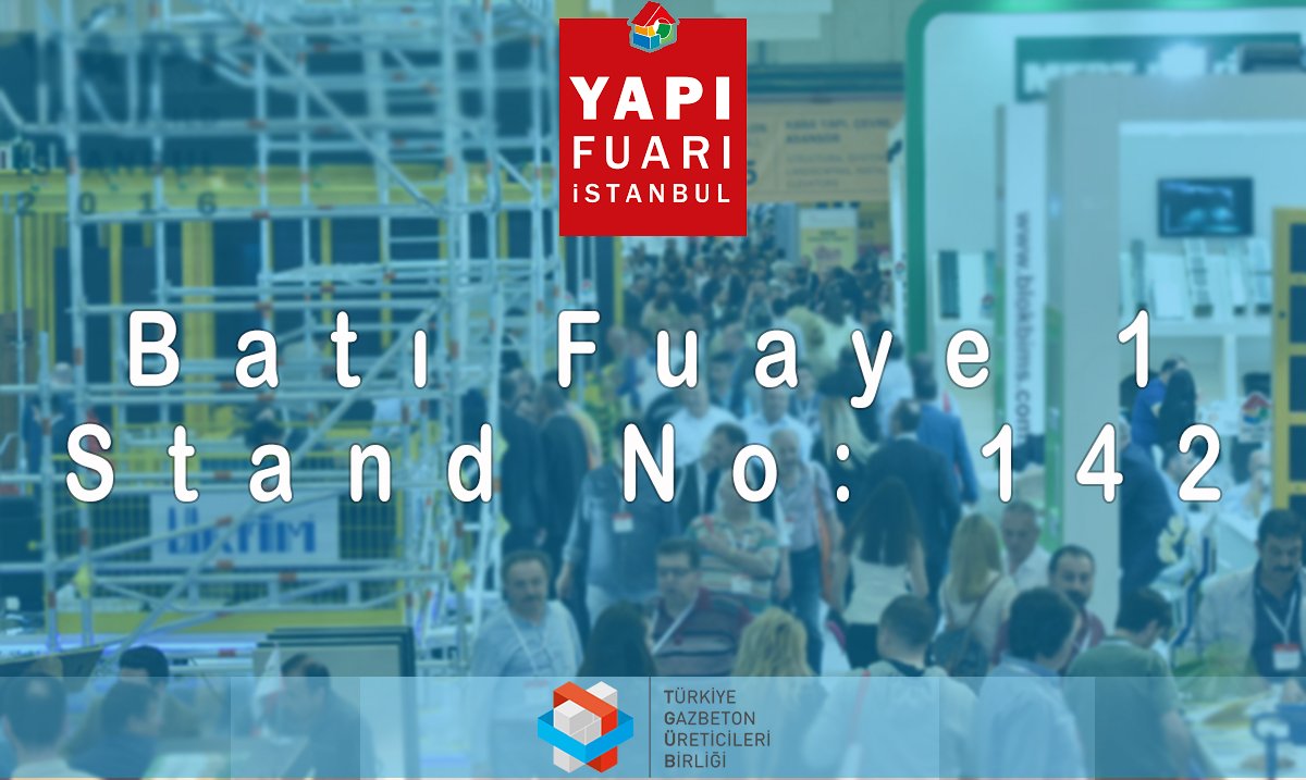 gazbeton_tr's tweet photo. 23 - 27 Mayıs tarihleri arasında Tüyapta gerçekleşen #yapifuari standımıza bekleriz. #yapiturkeybuild https://t.co/dhRzoQvtBm