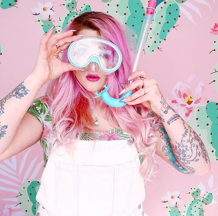 Love how Emily at <a href="/thegossipbooth/">Gossip Booth</a> has styled the "PRICKLY" backdrop so on point! Yas gurl 🌵#photographybackdrop #tensionfabricbackdrop