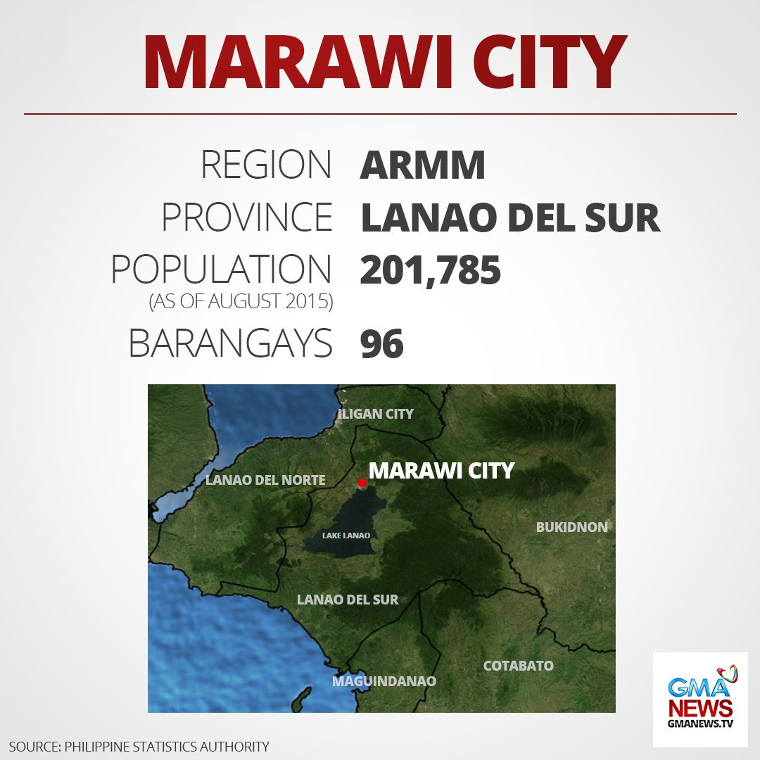 gmanews's tweet photo. Narito ang ilang impormasyon tungkol sa Marawi City. https://t.co/UFdlK6Ceeh