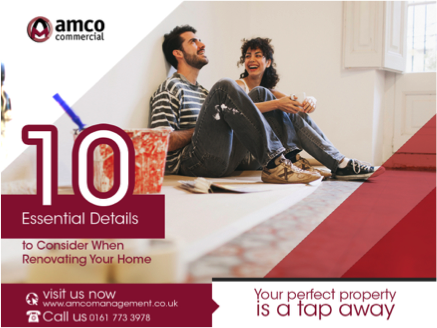 amcomanagement's tweet photo. 10 Essential Details to Consider When Renovating Your Home
 #AMCO #refurbishments #UK https://t.co/jSPH9b6kIg https://t.co/uZN0KsOz43