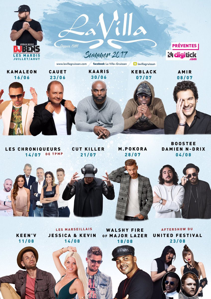 LaVillaGruissan's tweet photo. Votre Programmation d'été 🏝☀️🍾🥂🍸🎉 https://t.co/trpS9UaSps