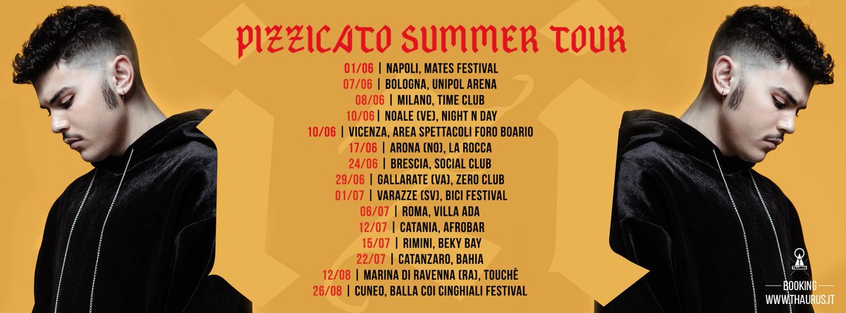 <a href="/izimuzic/">IZI</a> feat <a href="/davideicebeats/">Davide Ice</a> #PizzicatoSummerTour vai su thaurus.it per tutte le date. Calendario in aggiornamento. ⚖️
