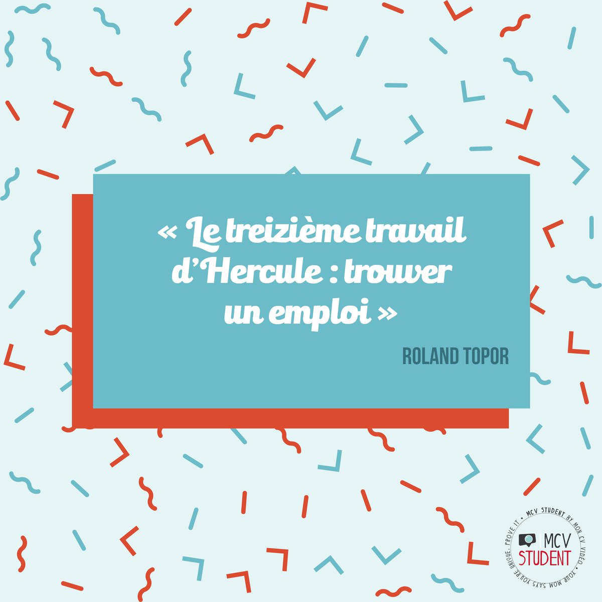 MCVStudent's tweet photo. [CITATION] Pensée du jour ✌🏼 #emploi #formation #MCVStudent https://t.co/hZNZJ7Bfpi