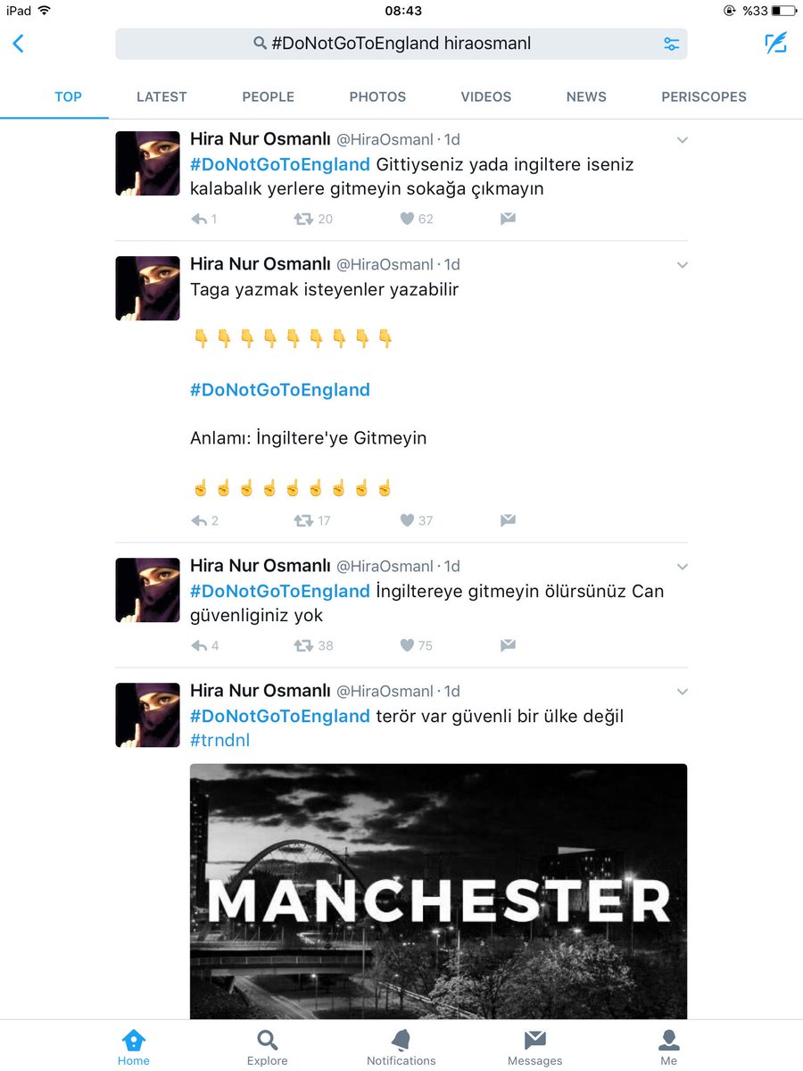 ahmetsyayla's tweet photo. Meanwhile in #Turkey
#Erdogan's trolls have started #DoNotGoToEngland campaign by mocking the #ManchesterAttack https://t.co/HhhujGOhmF
