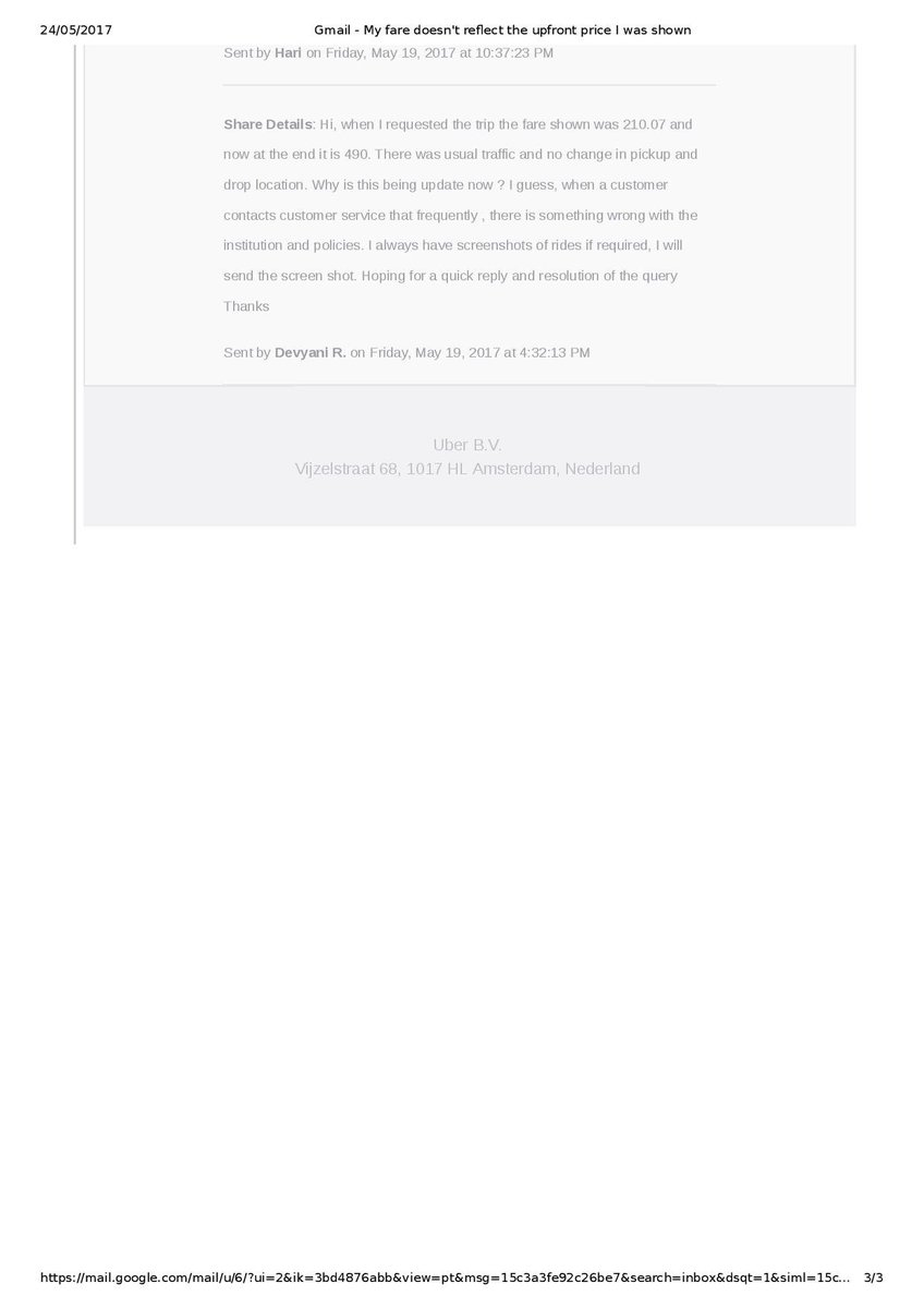 devyani_rohilla's tweet photo. Final conversation screen shots.
@Uber_India , I really hope for the best resolution of the matter https://t.co/SZk9tIdbfc