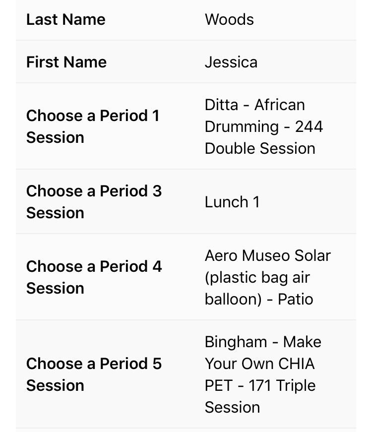 JessicaWoodzy's tweet photo. This is my schedule for own your ed, what's yours? #OwnYourEd https://t.co/3c7CnQySkE