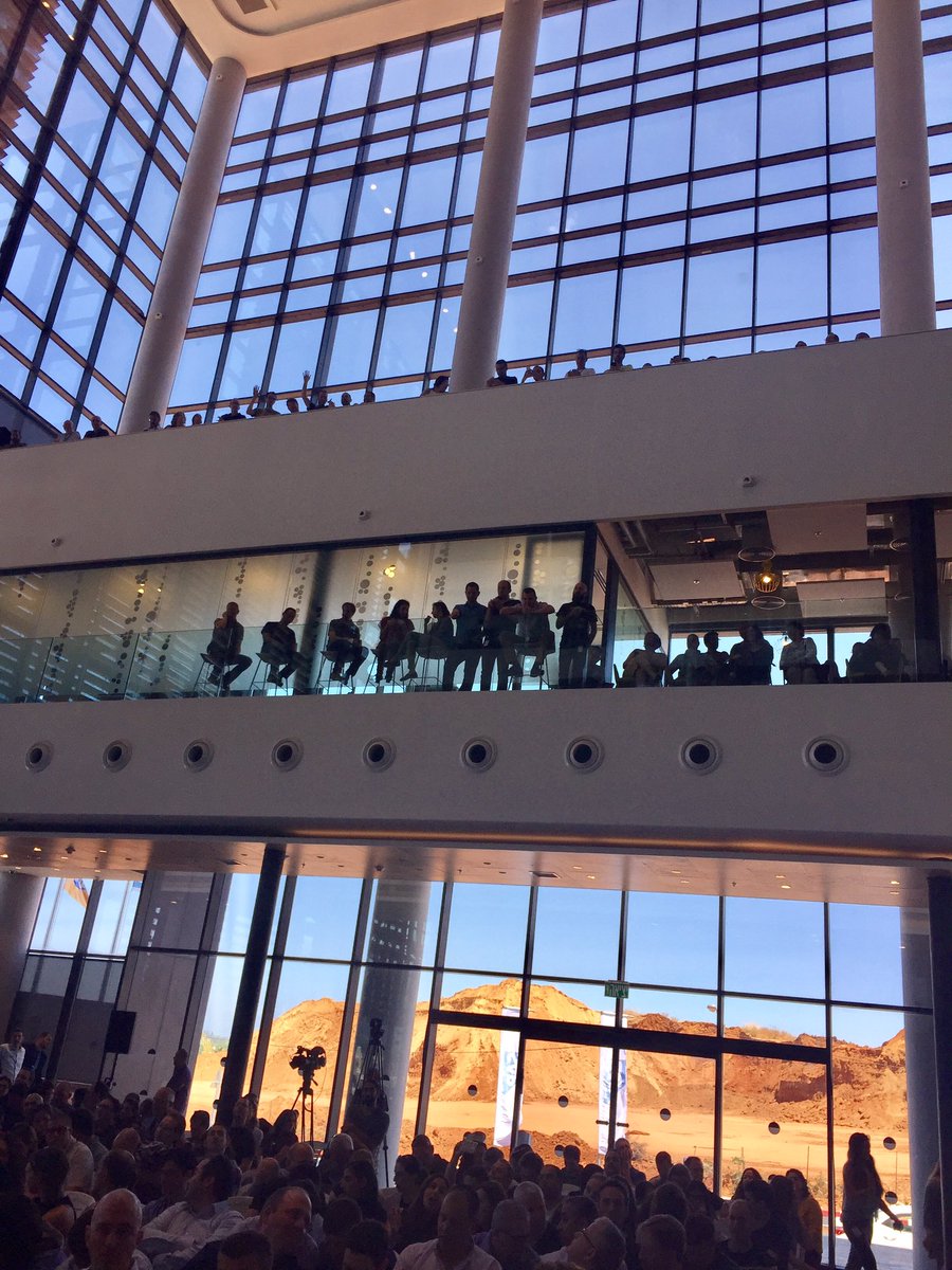 AntoniaSAshton's tweet photo. Palpable excitement @ SAP Israel All Hands meeting in the amazingly innovative and stylish new building #sappeople https://t.co/z75hz5jlWW