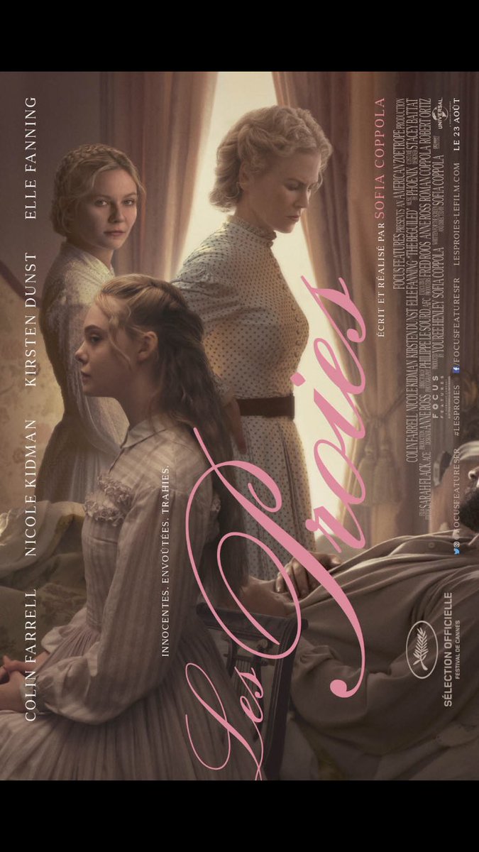 CineLesguillons's tweet photo. De jolis moments de tension sexuelle dans le remake de #SofiaCopola #LesProies mais le tout a besoin d'être épicé en pur thriller. https://t.co/xGtnFBAnJZ
