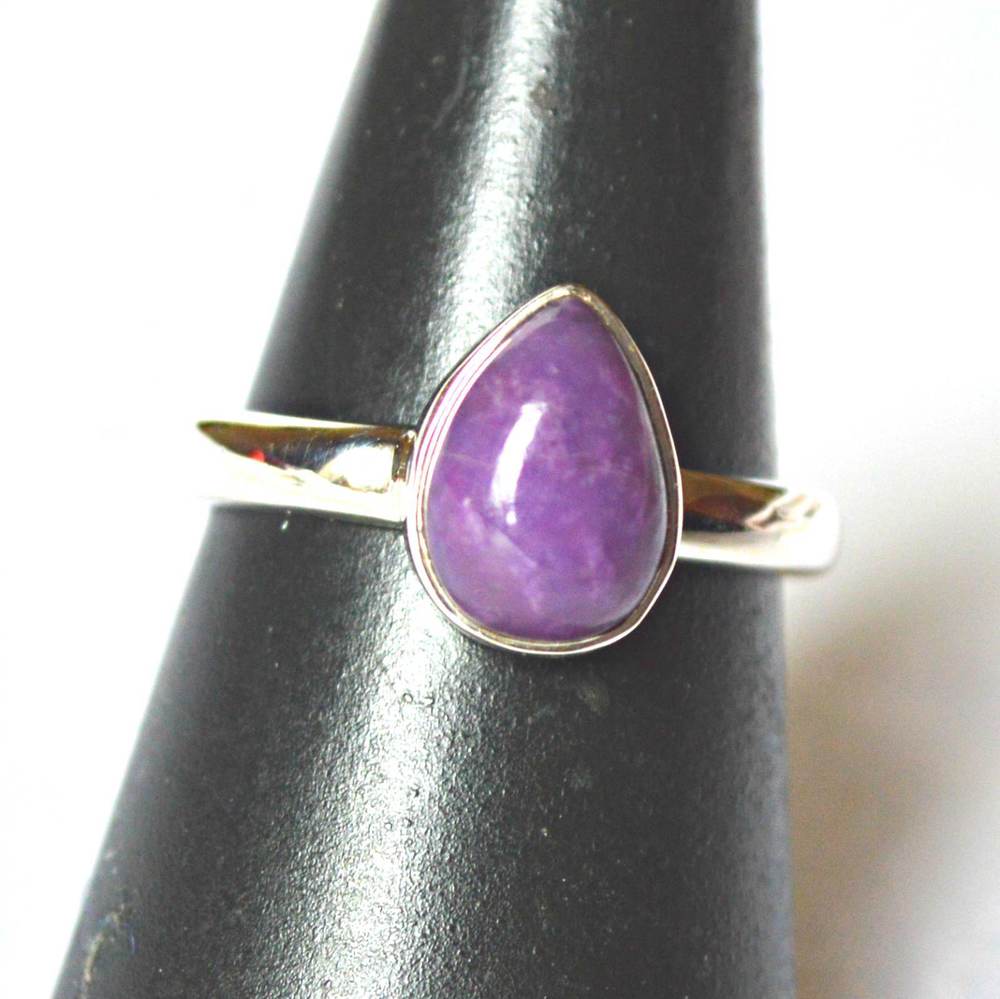 Purple Sugilite Grade AA Crystal 925 Silver Ring~Reiki~New Jewellery Size R~US 9 dlvr.it/PDLJwN