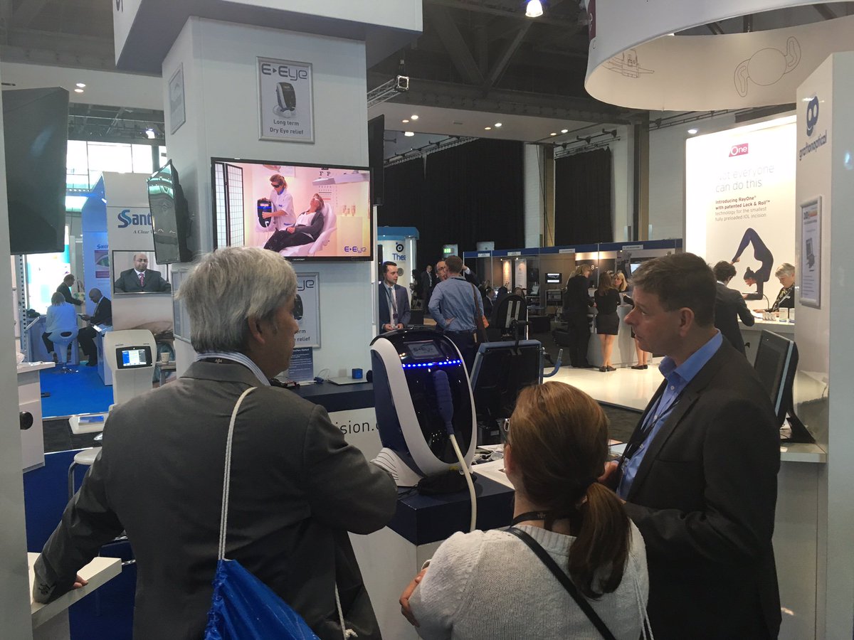 GraftonOptical's tweet photo. Visit @GraftonOptical on Stand O at #RCOphth2017 to check out E-Eye the #revolutionary new #DryEye therapy using #IRPL technology #EyeNews https://t.co/HlMF28UVZD