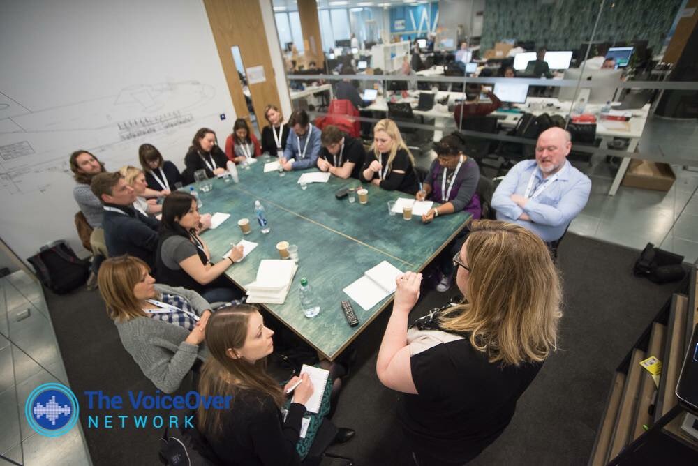 NetworkVO's tweet photo. Here is a photo from the 'Emotes' workshop that @SoundCuts ran at our recent GET YOUR GAME ON 2017 event #gameonVOND17 #gamedev #voiceovers https://t.co/DDIbjN7x0s