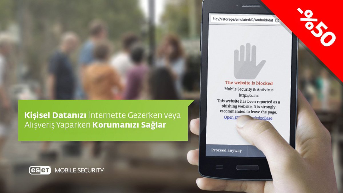 ESETTurkiye's tweet image. ESET Mobile Security için %50 indirim fırsatı devam ediyor... #AndroidWeek play.google.com/store/apps/det…
