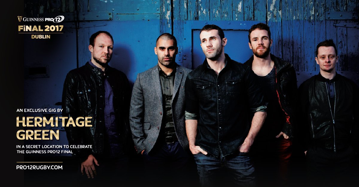 Munsterrugby's tweet photo. Heading to Dublin for the #GUINNESSPRO12FINAL? Win tickets to an exclusive @HermitageGreen gig the night before | https://t.co/FfR3lQ7U9p https://t.co/qoh38rEDvT